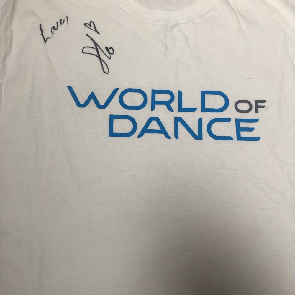 World Of Dance Signed Jennifer Lopez shirt J.Lo